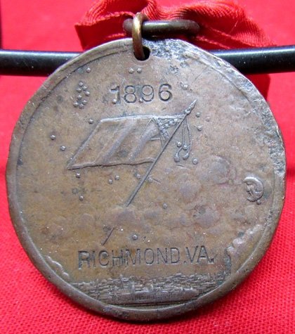  US Post Civil War, UCV, 1896 Richmond Va. Houston Texas Medal — image 4