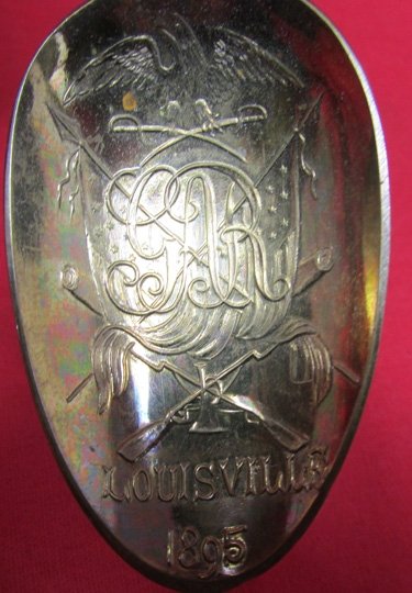  US Post Civil War GAR National Encampment, Louisville 1895, Souvenir Spoon — image 4