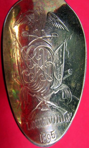  US Post Civil War GAR National Encampment, Louisville 1895, Souvenir Spoon — image 5