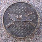 US Post WWI Enlisted Type 2 Collar Disc, Armored Infantry