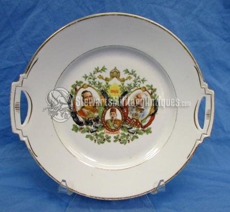  German WWI Patriotic  Central Powers Wall Plate — image 2