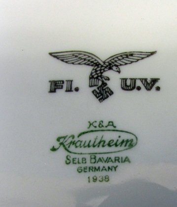  German WWII Luftwaffe Dinner Plate, 1938 — image 4
