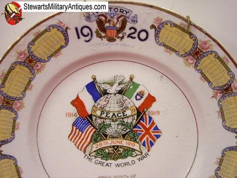  US Post WWI Victory Calendar Plate, 1920 — image 4