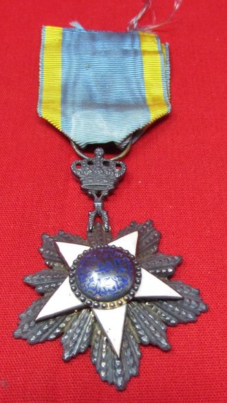  Egypt WWII, Order of the Nile Medal and Ribbon, Knight Class, Lattes Cairo — image 2