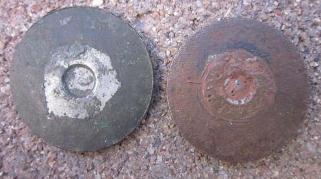  US WWI Enlisted Collar Discs, 10th Cavalry, Fort Huachuca Recovered 1970's — image 3