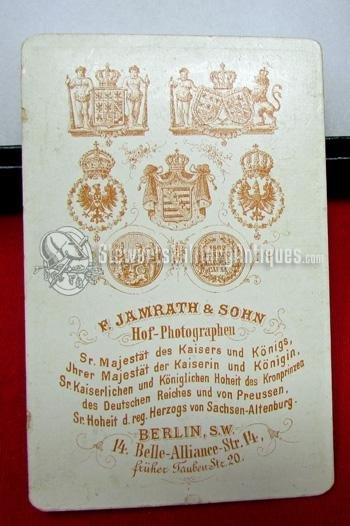  German Franco-Prussian War CDV, Officer, Iron Cross Recipient, Berlin — image 4