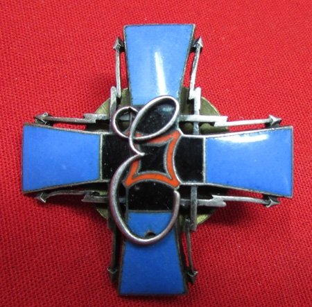  Polish Reproduction Enameled Regimental Badge, Electro-Technician Bn — image 2