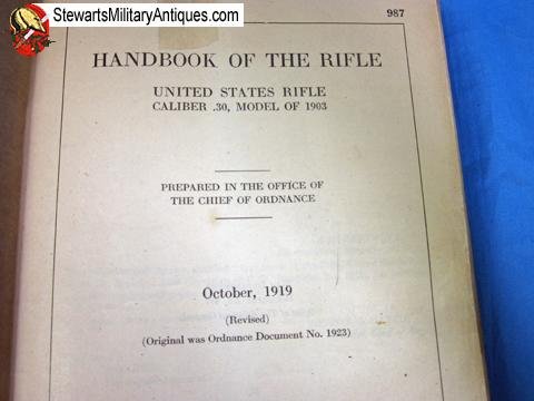  US WWI Manual Compilation, Handbook of the Rifle Model of 1903, 1920 — image 4