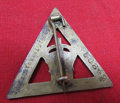  British WWI On War Service Badge, Numbered — image 3