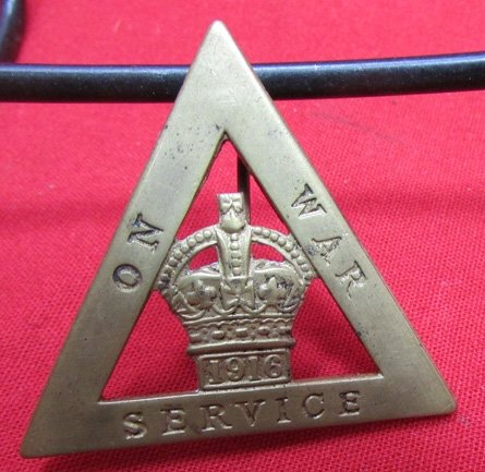 British WWI On War Service Badge, Numbered — image 4