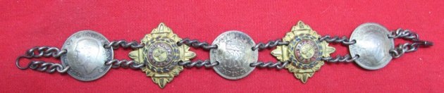  British WWII Trench Art Souvenir Bracelet — image 2