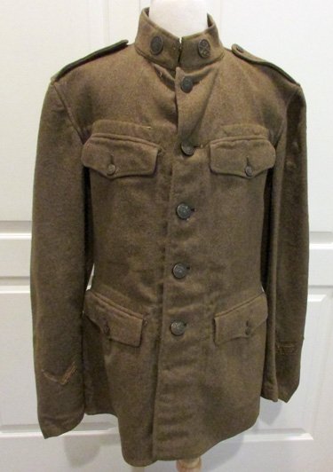  US WWI 33rd Division, British Made Coat, w' Breeches & Puttees, Named — image 5