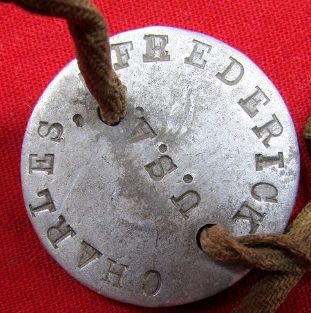  US WWI Doughboy ID Tag Set with Neck Cord — image 3