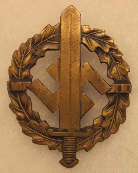  German WWII SA Sport Badge, Bronze, Petz & Lorenz — image 2