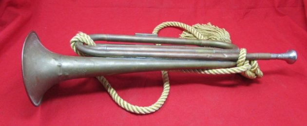 US WWI Era, US Regulation, Brass Bugle, Made in U.S.A. — image 4