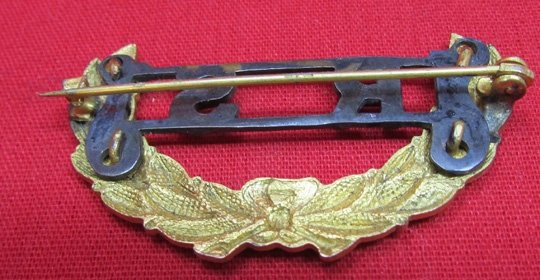  US Ca 1908 Army Enlisted Dress Collar Insignia, Recruiting Service — image 2