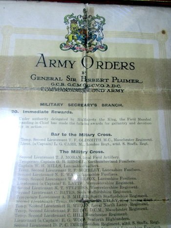  British WWI Distinguished Conduct Medal, Framed Citation & Award Announcement — image 6