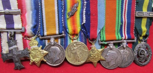  British WWI Oxfordshire Military Cross Grouping, 3 MID Certificates 1915-16-18 — image 8