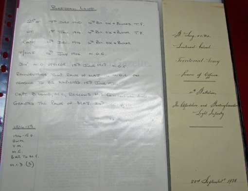  British WWI Oxfordshire Military Cross Grouping, 3 MID Certificates 1915-16-18 — image 9