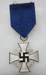 German WWII 25 Year Faithful Service Cross