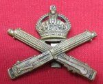 British WWI Machine Gun Service Cap Badge