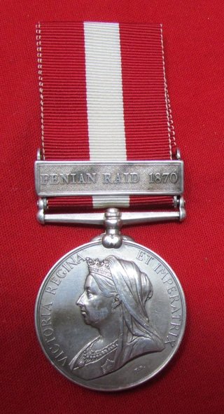  Canadian, General Service Medal, Fenian Raid 1870, Hart Gunner Brackville & Ottawa Rgt. — image 2