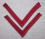 US Indian War-SAW, Ordnance Corporal Chevrons, Pair
