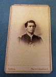 US Civil War Union Officer CDV, Ohio Photographer Backmark