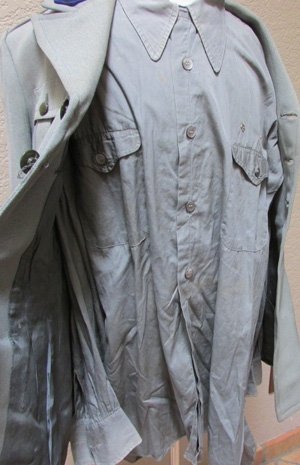  Italian WWII, Army Officers Uniform Set, Tunic, Shirt, Breeches & Belt — image 12