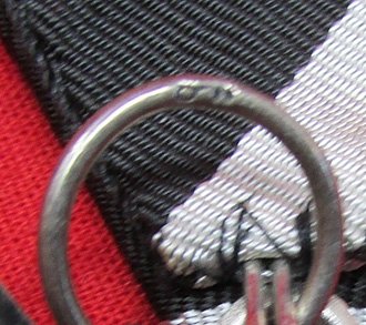  German WWI Iron Cross 2nd Class, SW Maker, Austrian Pattern Ribbon Mount — image 3