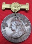 British 1899 Queen Victoria School Board Medal Named