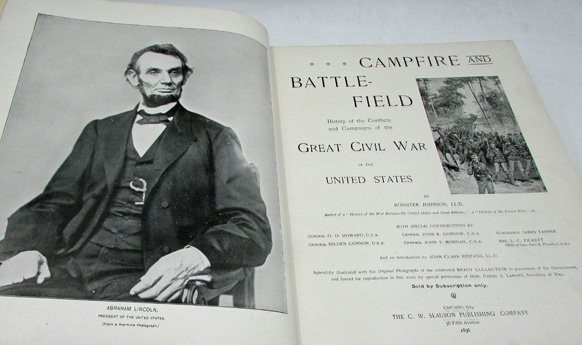  US Post Civil War Book, Camp Fire & Battlefield, 1896 — image 4