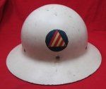 US WWII Civil Defense Helmet, Air Raid Warden, Los Angeles …