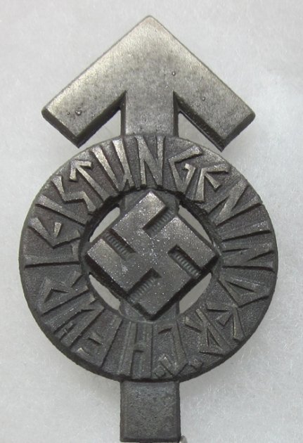  German WWII Hitler Youth Proficiency Badge, Silver, Numbered — image 2