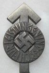 German WWII Hitler Youth Proficiency Badge, Silver, Numbered