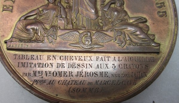  French Second Empire, 1855 Universal Exposition Bronze Medal, Named — image 4