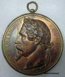 French Second Empire, 1855 Universal Exposition Bronze Medal, Named