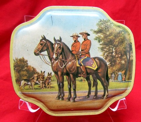  Post WWII, Canadian Candy Tin, Boy Blue Toffee — image 2