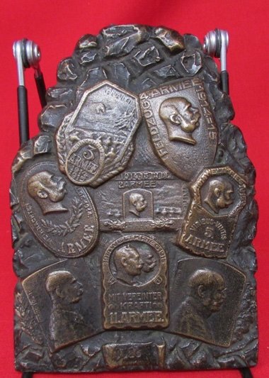  Austrian WWI Bronze Patriotic Plaque 1914 - 1915 Welt Krieg — image 2