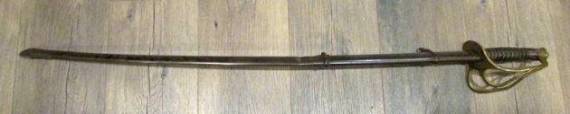  US Civil War M1860 Cavalry Sword & Scabbard, Emerson & Silver 1864 — image 2