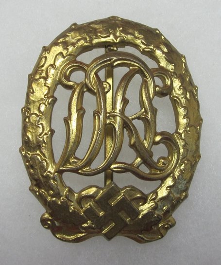  German WWII DRL Sports Badge, Gold Class, Wernstein Jena — image 2