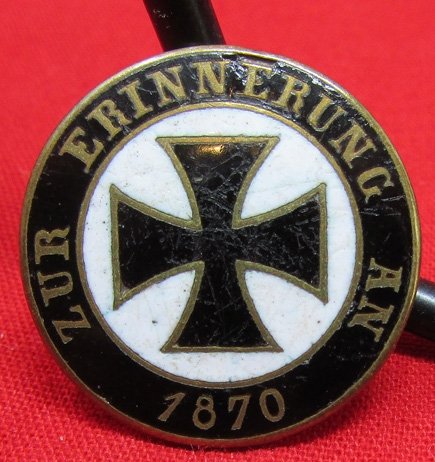  German Franco-Prussian War Veterans Lapel Badge — image 3