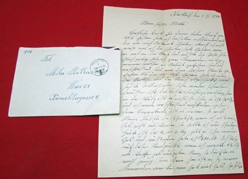  German WWII Feldpost Envelope & Letter, FP 13310, March 1940 — image 2