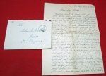 German WWII Feldpost Envelope & Letter, FP 13310, March 1940