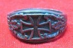 German WWI Ladies Patriotic Ring, I Gave Gold For Iron
