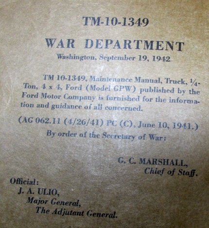  US WWII Maintenance Manual for Ford Truck, TM 10-1349 1943 — image 4