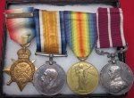 British WWI Trio & Meritorious Service Medal, Liverpool Rgt, Old …