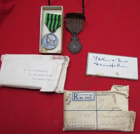  British-French Napoleon 1st-WWI, 3 Generation Medal Set, A Most Interesting Grouping — image 5