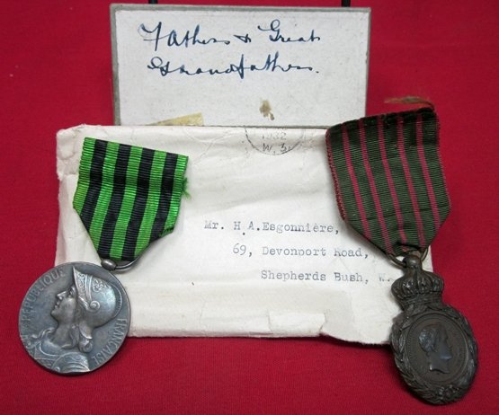  British-French Napoleon 1st-WWI, 3 Generation Medal Set, A Most Interesting Grouping — image 8