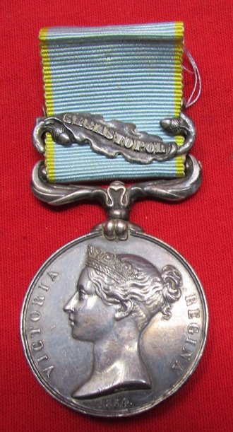  British Crimea Medal,  Sebastopol, 50th Foot, Died 1854 — image 2